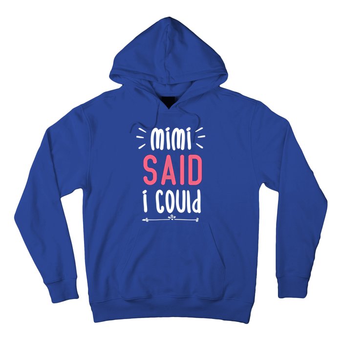 Mimi Said I Could Grandparengift Funny Gift Hoodie