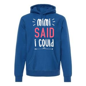 Mimi Said I Could Grandparengift Funny Gift Premium Hoodie