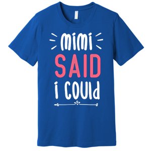 Mimi Said I Could Grandparengift Funny Gift Premium T-Shirt