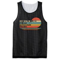 My Son In Law Is My Favorite Child Funny Retro Vintage Mesh Reversible Basketball Jersey Tank