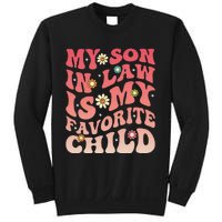 My SonInLaw Is My Favorite Child Funny Mom Groovy Sweatshirt