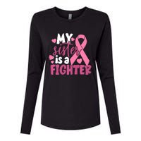 My Sister Is A Fighter Cancer Awareness Womens Cotton Relaxed Long Sleeve T-Shirt