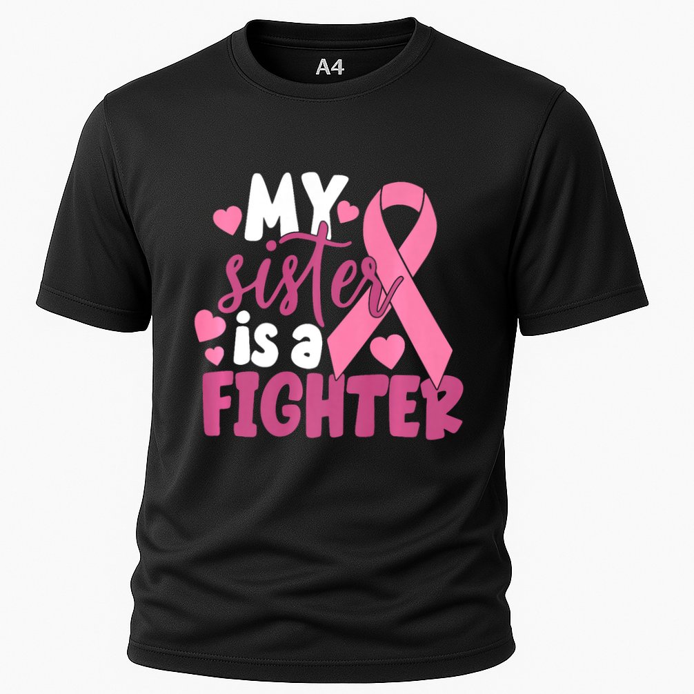 My Sister Is A Fighter Cancer Awareness Cooling Performance Crew T-Shirt