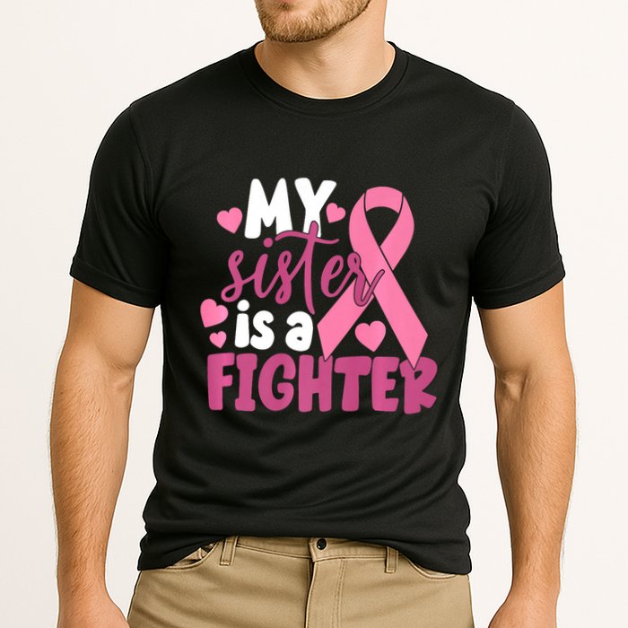 My Sister Is A Fighter Cancer Awareness Cooling Performance Crew T-Shirt