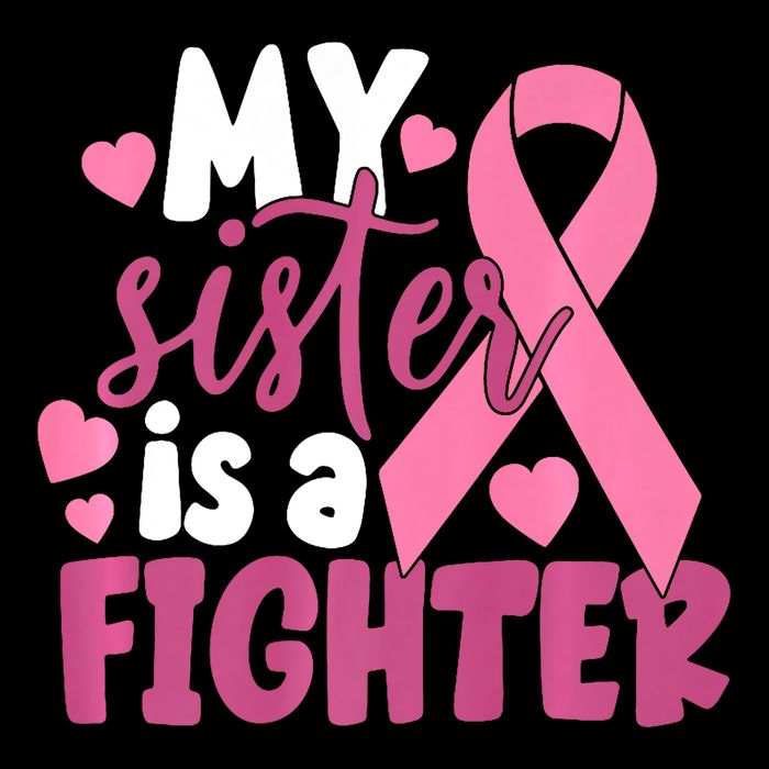 My Sister Is A Fighter Cancer Awareness 7-Panel Snapback Hat