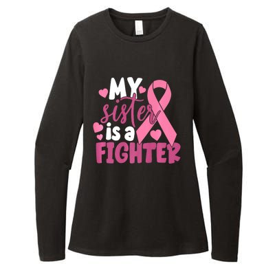 My Sister Is A Fighter Cancer Awareness Womens CVC Long Sleeve Shirt