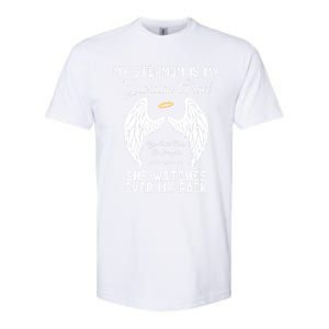 My Stepmom Is My Guardian Angel In Heaven Memorial Memory Meaningful Gift Softstyle CVC T-Shirt