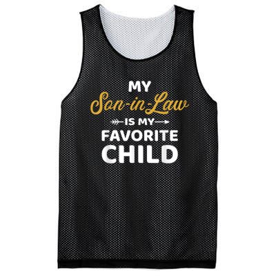 My Soninlaw Is My Favorite Child For Motherinlaw Mesh Reversible Basketball Jersey Tank