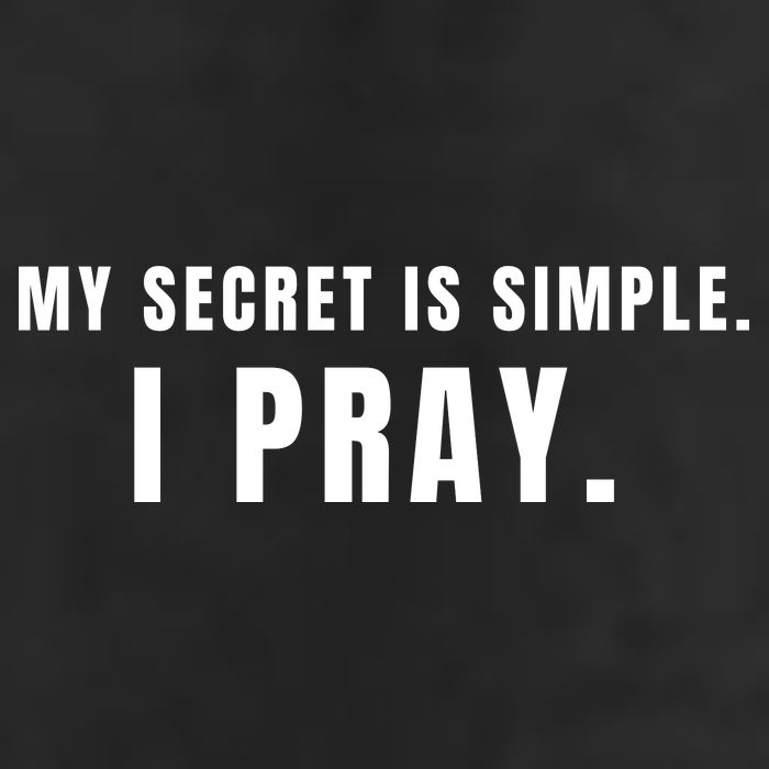 My Secret Is Simple I Pray Trucker Hat