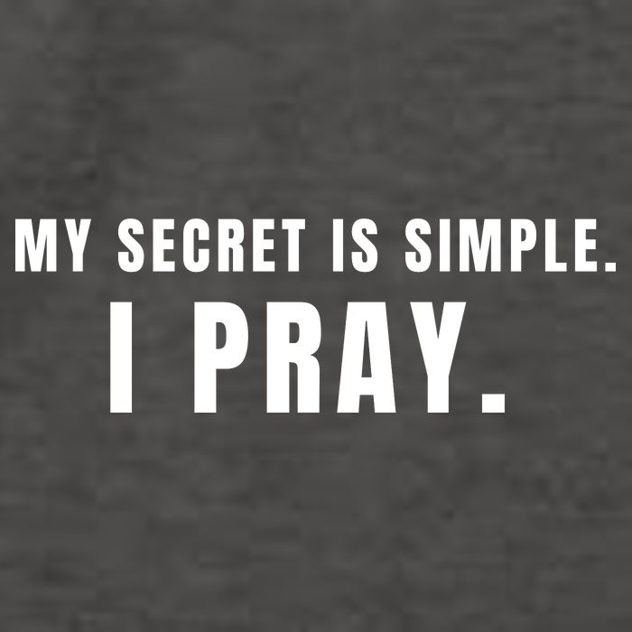My Secret Is Simple I Pray Vector Backpack