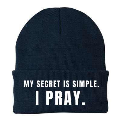 My Secret Is Simple I Pray Beanie