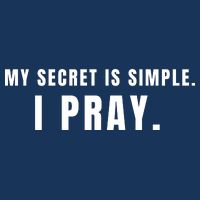My Secret Is Simple I Pray 16 in Basic Backpack