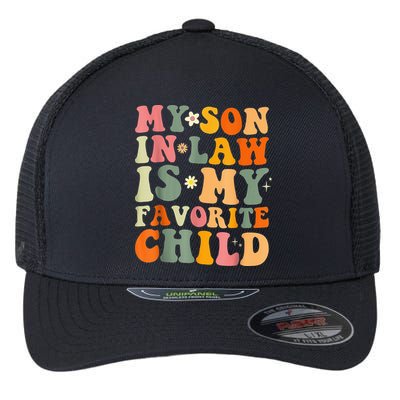 My Son In Law Is My Favorite Child Funny Family Humor Retro (1) Flexfit Unipanel Trucker Cap