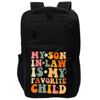 My Son In Law Is My Favorite Child Funny Family Humor Retro (1) Impact Tech Backpack