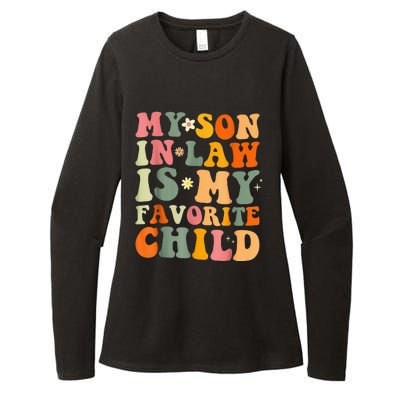 My Son In Law Is My Favorite Child Funny Family Humor Retro (1) Womens CVC Long Sleeve Shirt