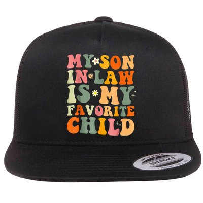 My Son In Law Is My Favorite Child Funny Family Humor Retro (1) Flatbill Hat