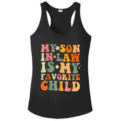 My Son In Law Is My Favorite Child Funny Family Humor Retro (1) Ladies PosiCharge Competitor Racerback Tank