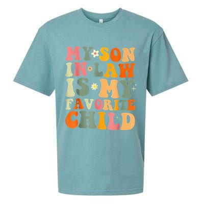 My Son In Law Is My Favorite Child Funny Family Humor Retro (1) Sueded Cloud Jersey T-Shirt