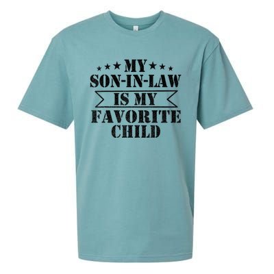 My Son In Law Is My Favorite Child For Mother In Law Sueded Cloud Jersey T-Shirt