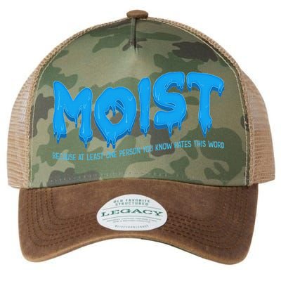 Moist Sarcastic Inappropriate & Funny Shocking Adult Humor Legacy Tie Dye Trucker Hat
