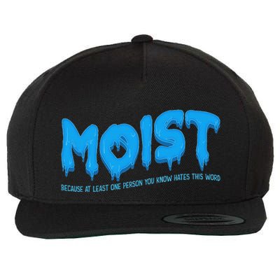Moist Sarcastic Inappropriate & Funny Shocking Adult Humor Wool Snapback Cap