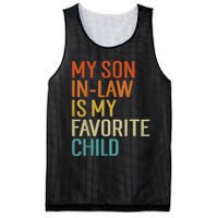 My Son In Law Is My Favorite Child Funny Family Humor Retro Mesh Reversible Basketball Jersey Tank