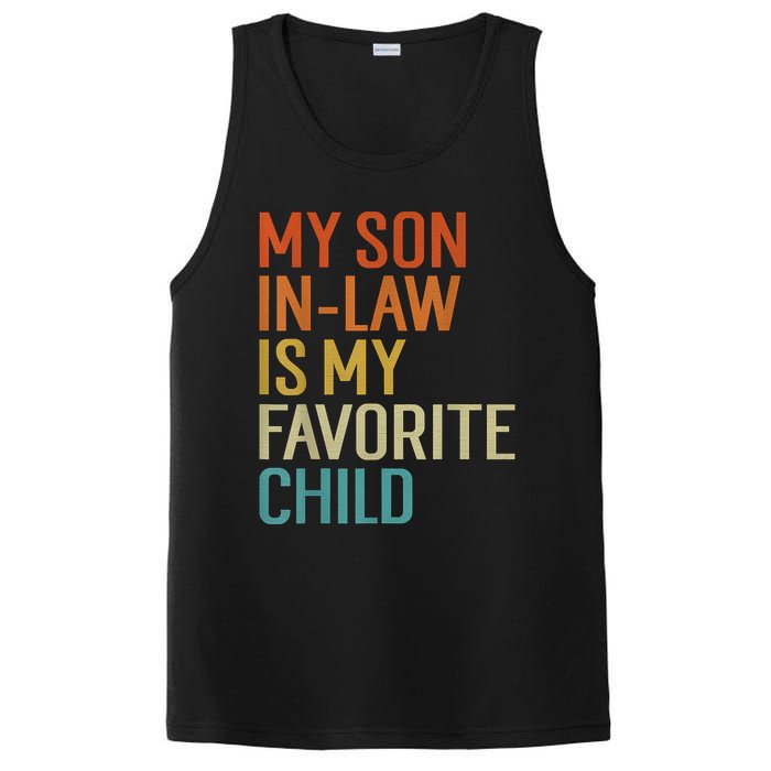 My Son In Law Is My Favorite Child Funny Family Humor Retro PosiCharge Competitor Tank