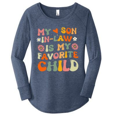 My Son In Law Is My Favorite Child Funny Replaced Daughter Women's Perfect Tri Tunic Long Sleeve Shirt