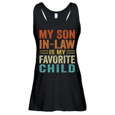 My Son In Law Is My Favorite Child Funny Family Humor Retro Ladies Essential Flowy Tank