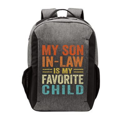My Son In Law Is My Favorite Child Funny Family Humor Retro Vector Backpack