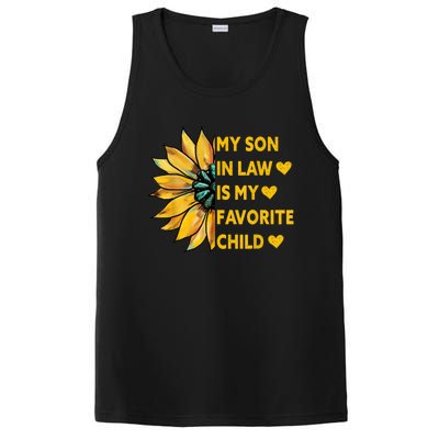 My Son In Law Is My Favorite Child Family Sunflower Design PosiCharge Competitor Tank