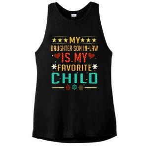 My Son In Law Is My Favorite Child Funny Replaced Daughter Ladies PosiCharge Tri-Blend Wicking Tank