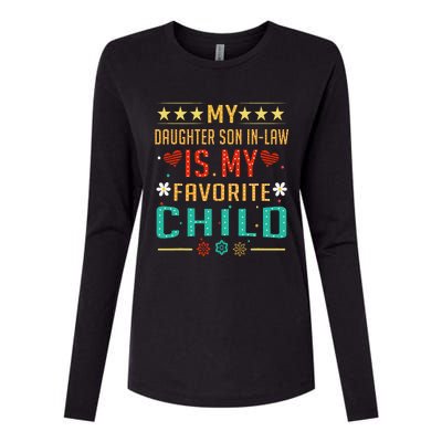 My Son In Law Is My Favorite Child Funny Replaced Daughter Womens Cotton Relaxed Long Sleeve T-Shirt