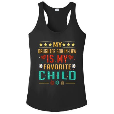 My Son In Law Is My Favorite Child Funny Replaced Daughter Ladies PosiCharge Competitor Racerback Tank