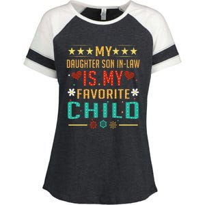 My Son In Law Is My Favorite Child Funny Replaced Daughter Enza Ladies Jersey Colorblock Tee