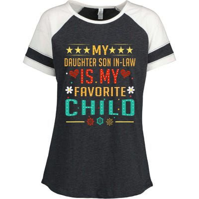 My Son In Law Is My Favorite Child Funny Replaced Daughter Enza Ladies Jersey Colorblock Tee