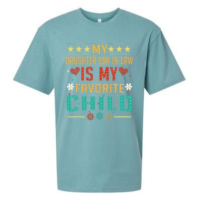 My Son In Law Is My Favorite Child Funny Replaced Daughter Sueded Cloud Jersey T-Shirt