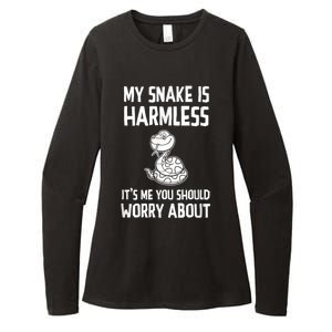 My Snake Is Harmless Python Anaconda Boa Constrictor Womens CVC Long Sleeve Shirt