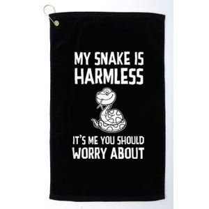 My Snake Is Harmless Python Anaconda Boa Constrictor Platinum Collection Golf Towel