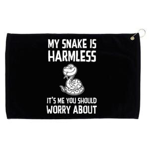 My Snake Is Harmless Python Anaconda Boa Constrictor Grommeted Golf Towel