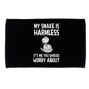 My Snake Is Harmless Python Anaconda Boa Constrictor Microfiber Hand Towel