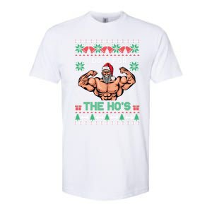 Muscle Santa I Do It For The Hos Ugly Christmas Meaningful Gift Softstyle CVC T-Shirt