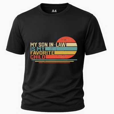 My Son In Law Is My Favorite Child Funny Retro Vintage Cooling Performance Crew T-Shirt