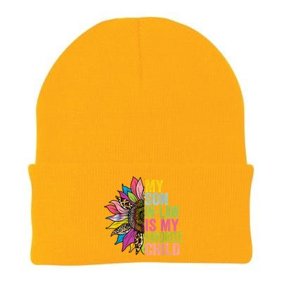 My Son In Law Is My Favorite Child Sunflower Knit Cap Winter Beanie