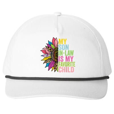 My Son In Law Is My Favorite Child Sunflower Snapback Five-Panel Rope Hat