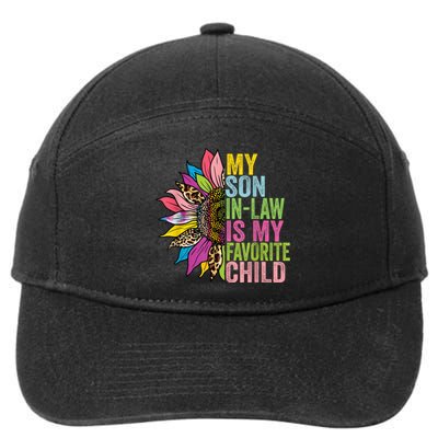 My Son In Law Is My Favorite Child Sunflower 7-Panel Snapback Hat