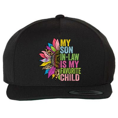 My Son In Law Is My Favorite Child Sunflower Wool Snapback Cap