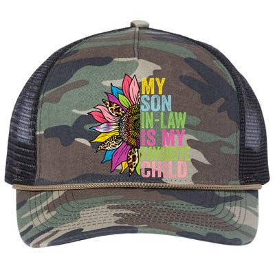 My Son In Law Is My Favorite Child Sunflower Retro Rope Trucker Hat Cap