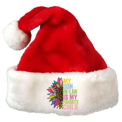 My Son In Law Is My Favorite Child Sunflower Premium Christmas Santa Hat