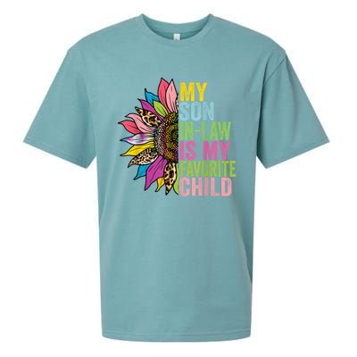 My Son In Law Is My Favorite Child Sunflower Sueded Cloud Jersey T-Shirt